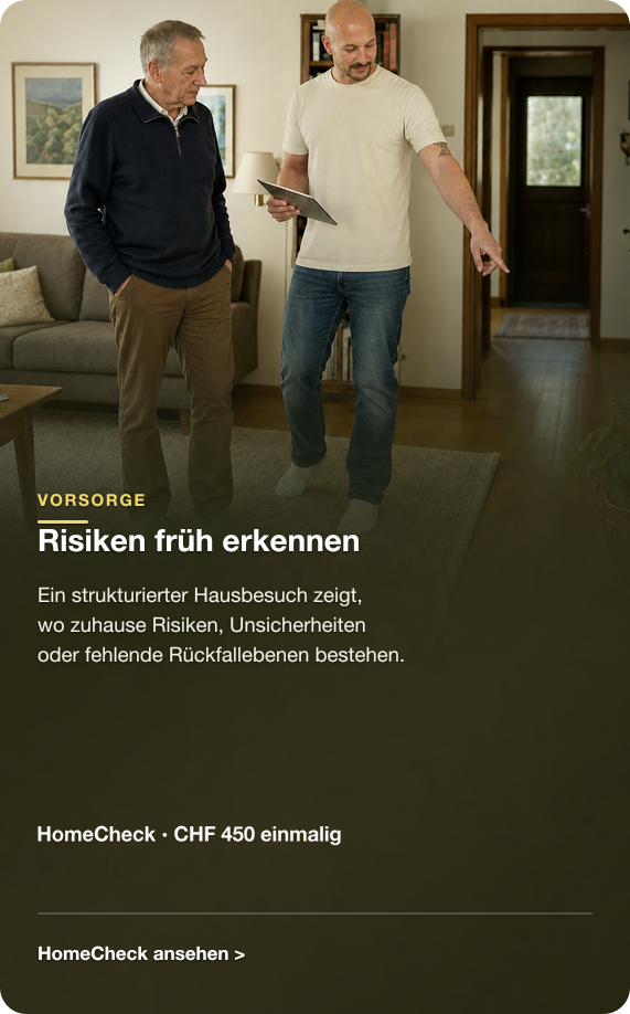 Details zum HomeCheck: Risiken früh erkennen, CHF 450 einmalig