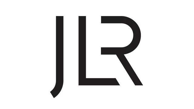 A black and white logo with the letters J, L, and R