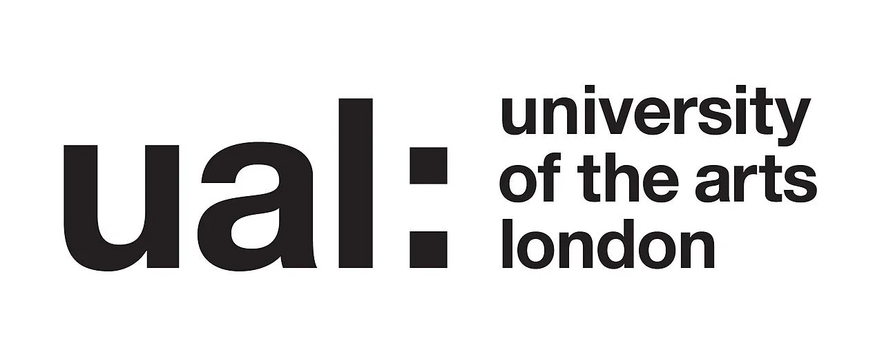 Logo of the University of the Arts London in black text on white background