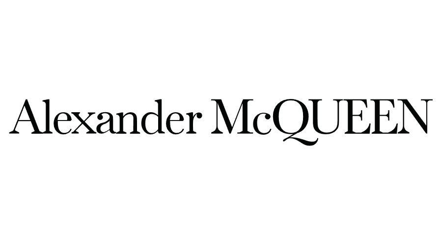 Black text on a white background that reads 'Alexander McQUEEN' in a serif font.