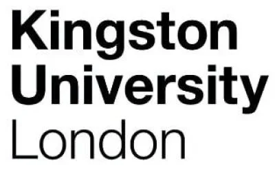 Text reading 'Kingston University London' in black letters on a white background.