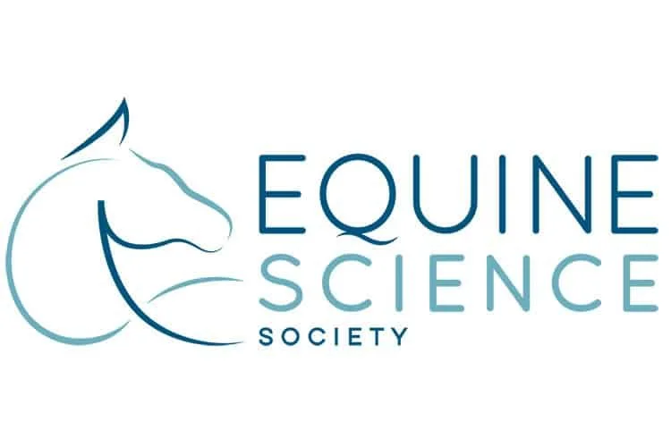 Logo of the Equine Science Society featuring a stylized horse head and the words 'Equine Science Society'.