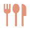 Icon of a fork and knife