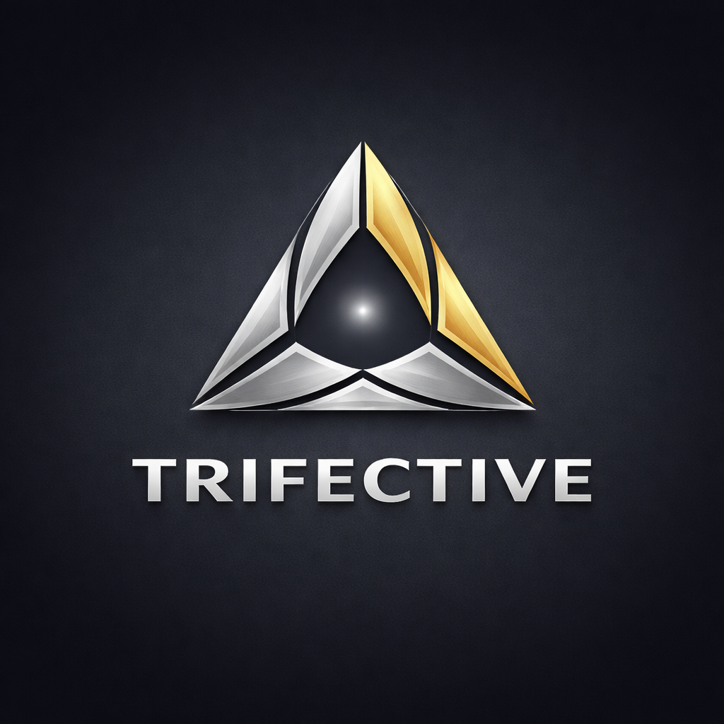 As symbol for Trifective framework, which examines performance across three domains: the individual, the subject or situation, and the aftermath.