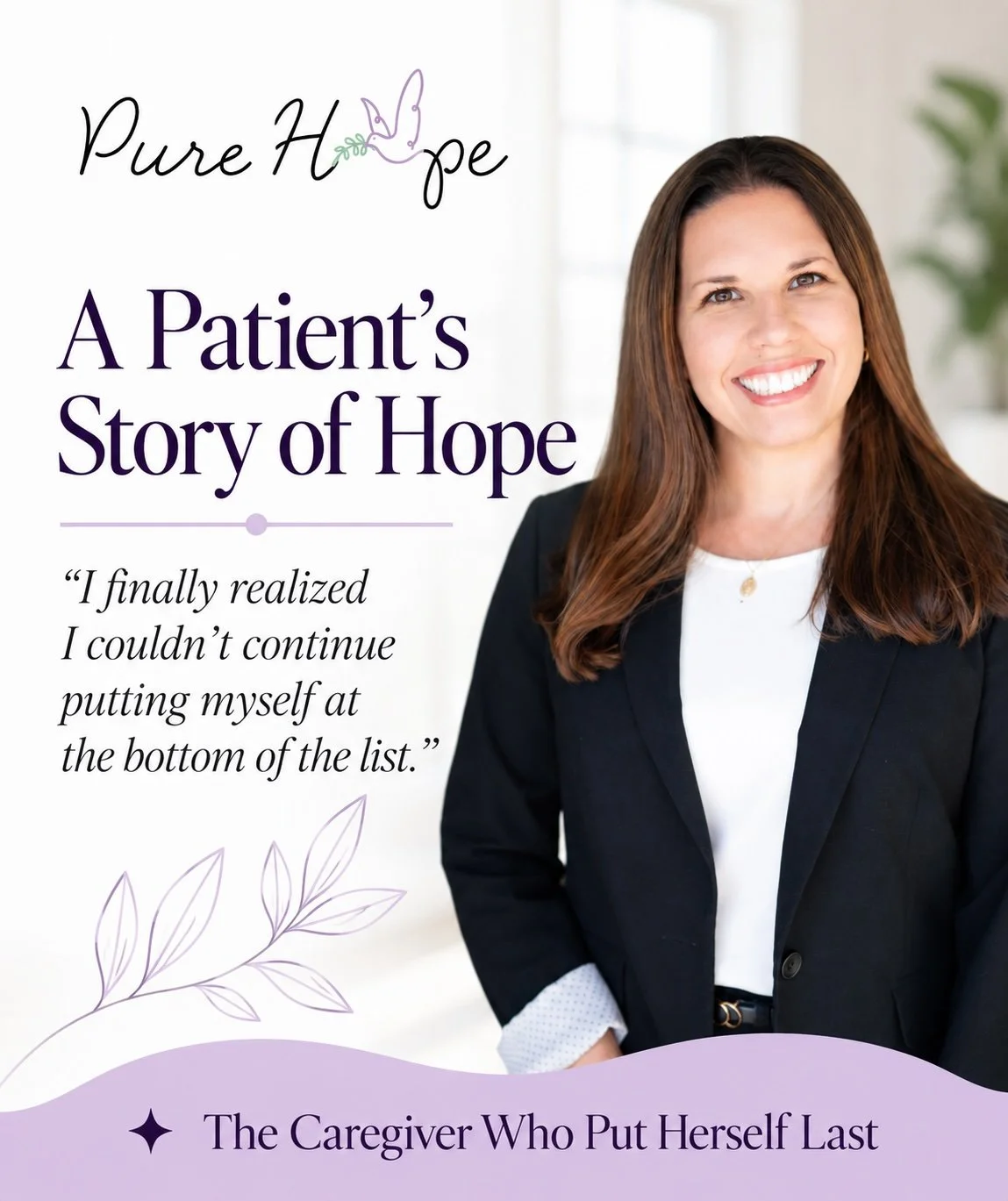 testimonial- caregiver who put herself last. thankful she said yes to gut health, total health, hormone, thyroid program.