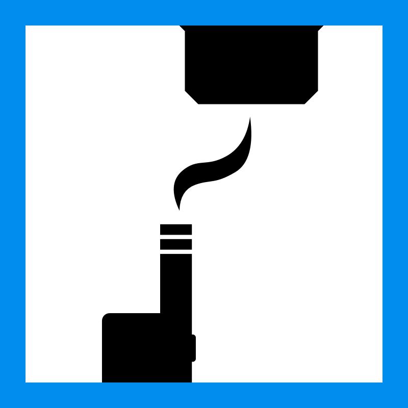 Vapedetector aan plafond