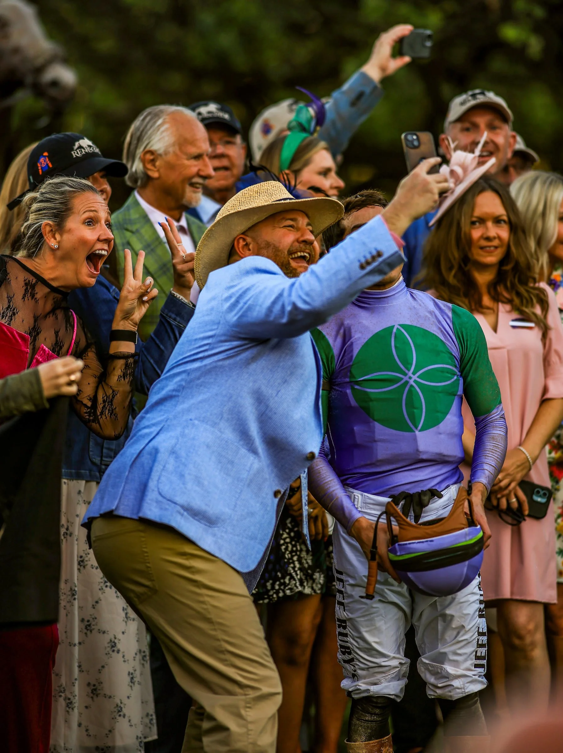 racetrack-fans-first-time-owners-celebration-selfie