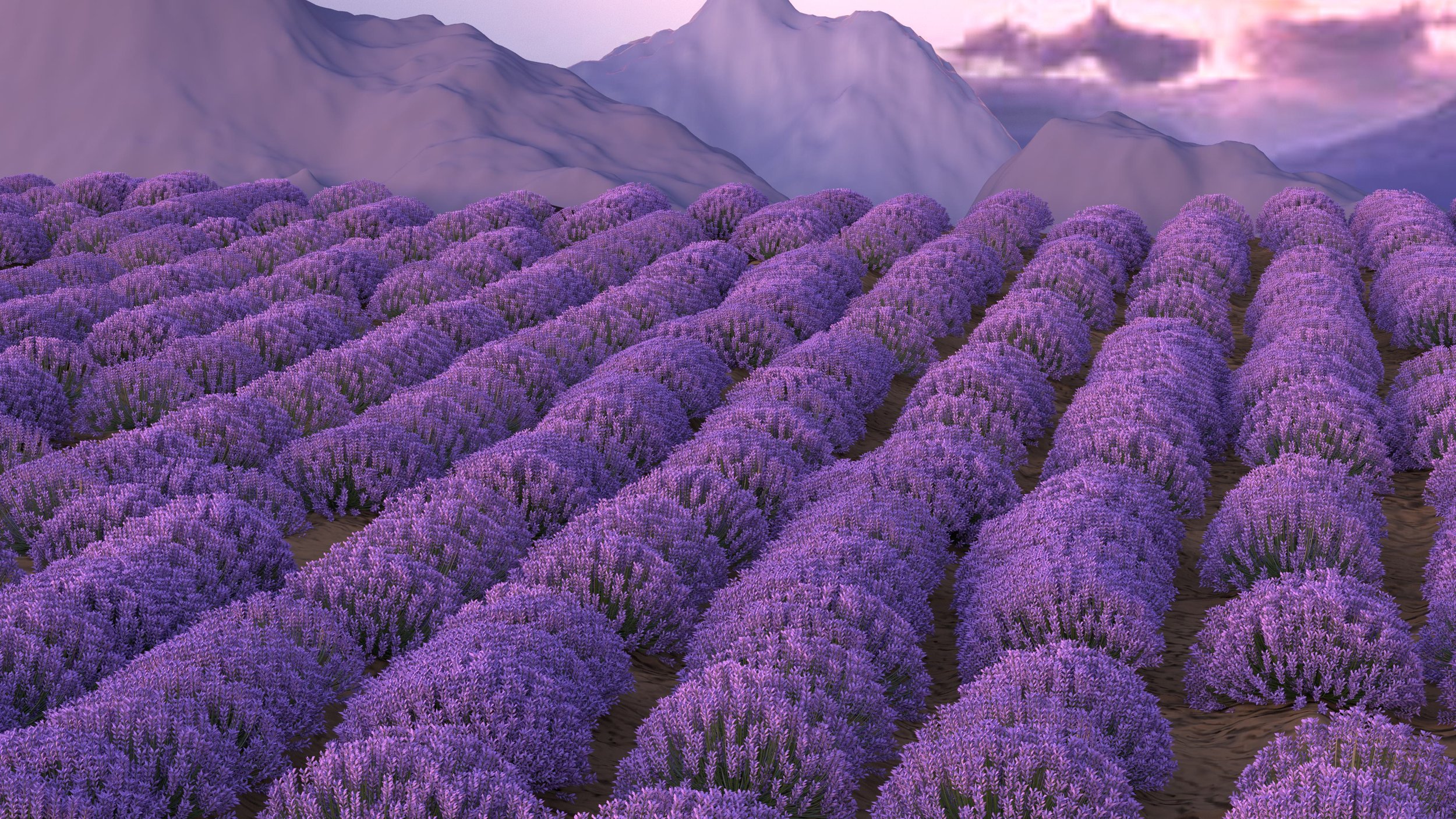 Houdini complex scene project to practice algorithmic coding and understanding of light and depth