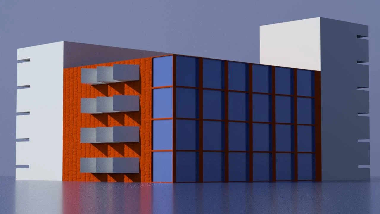 Houdini recreation of a real building to practice algorithmic coding