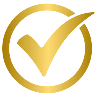 Gold checkmark showing experience as a former college admissions worker.