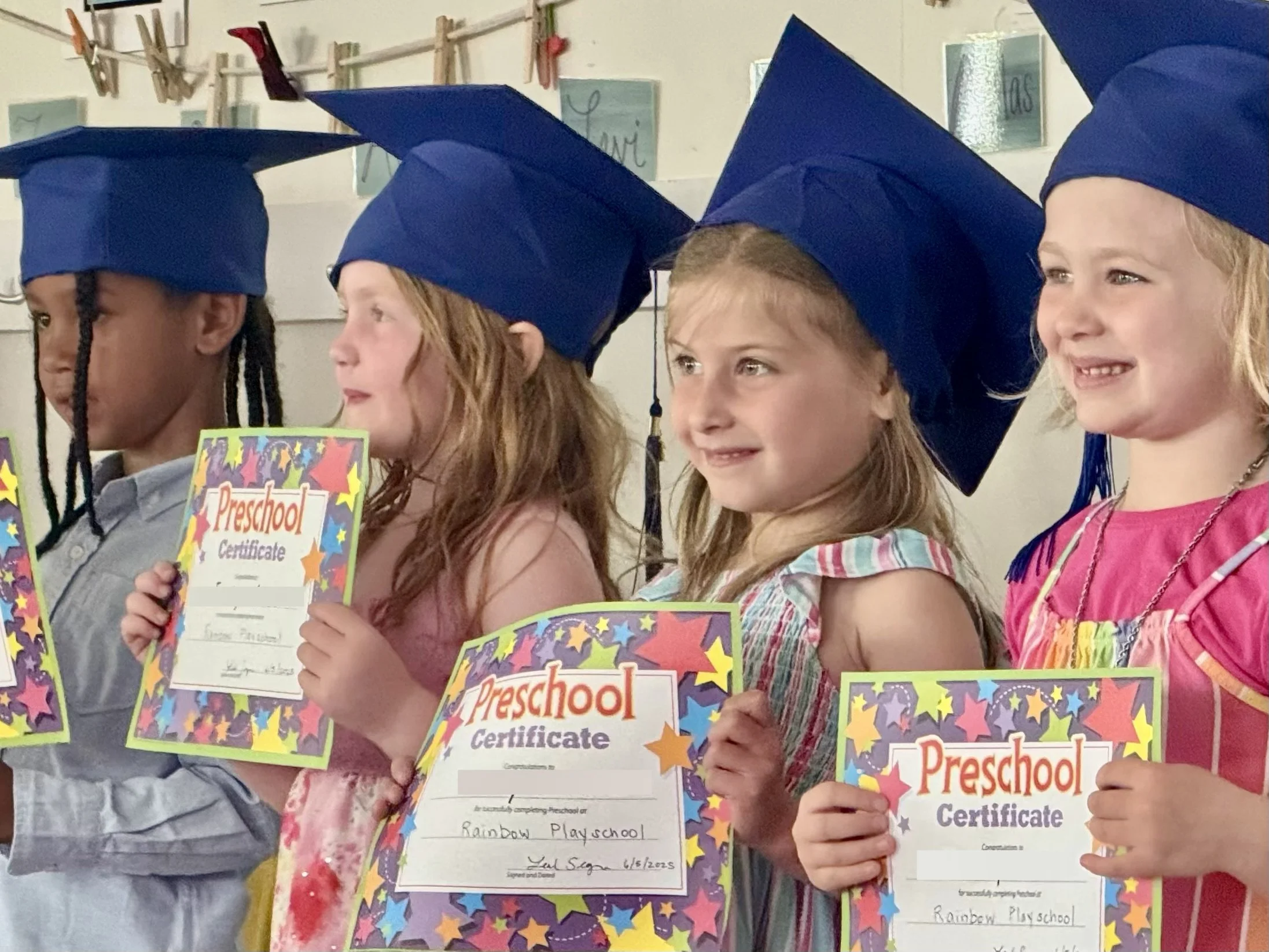 Preschool graduation at Rainbow Playschool in Woodstock, Vermont