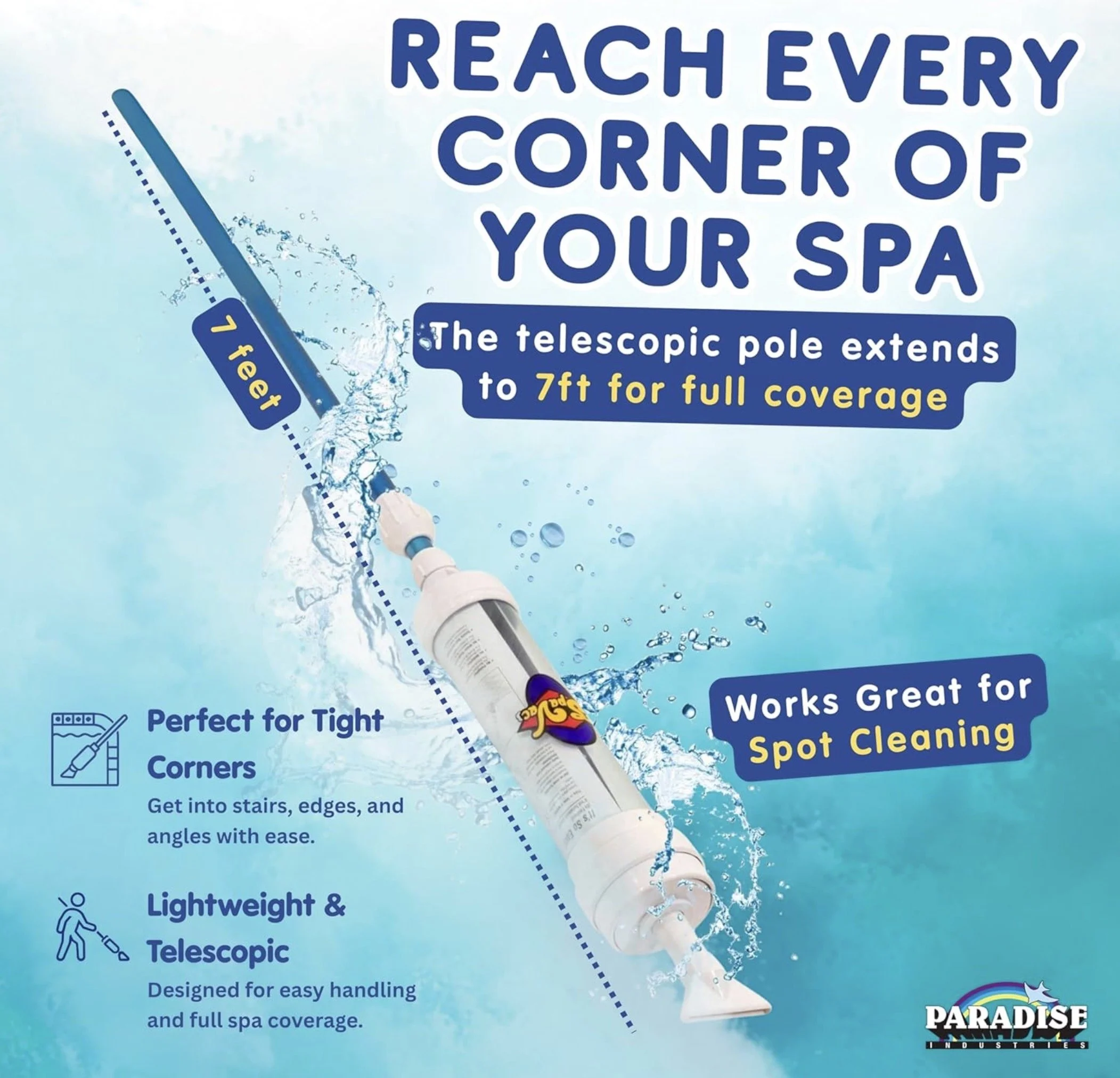 Rola-Chem Paradise Power Spa Vacuum