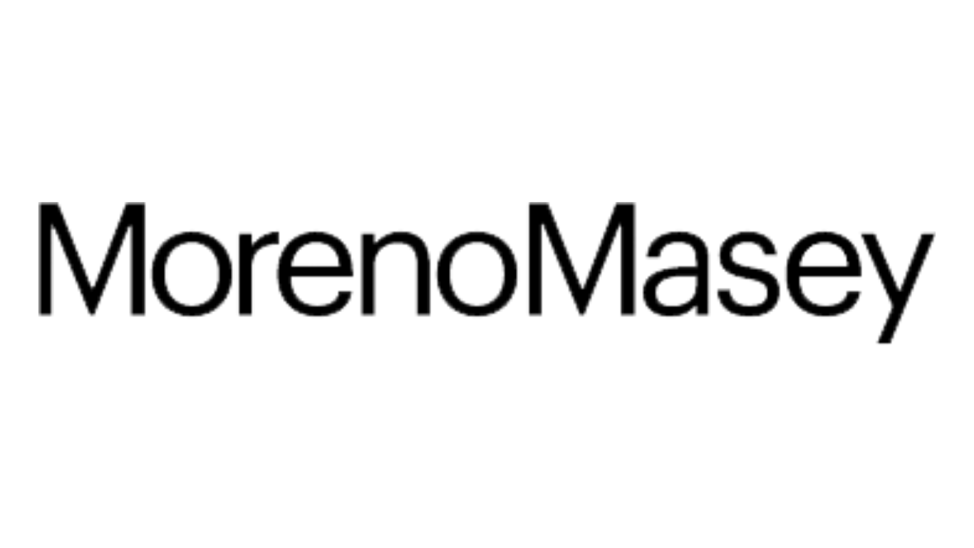 Black text that reads MorenoMasey in stylised font
