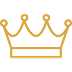 A simple illustration of a gold crown with five points on a black background.