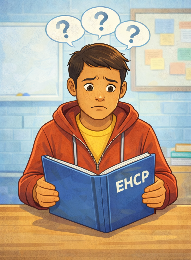 Parent struggling to understand EHCP documents and feeling overwhelmed by the SEND process