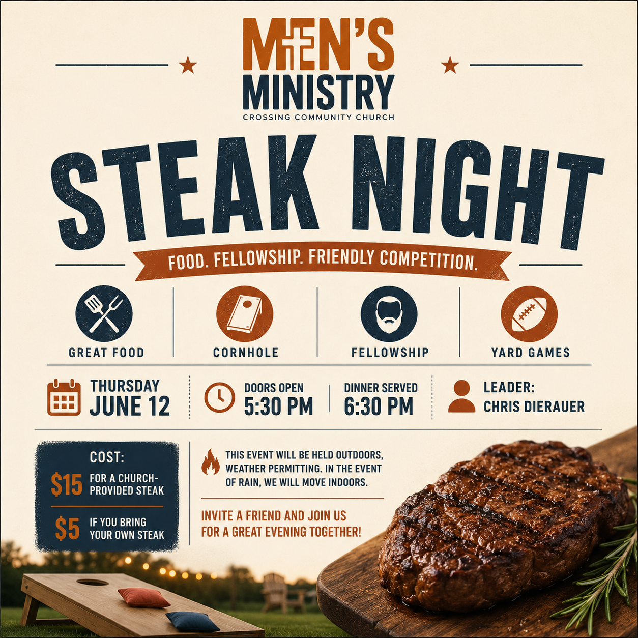 Men's Steak Night