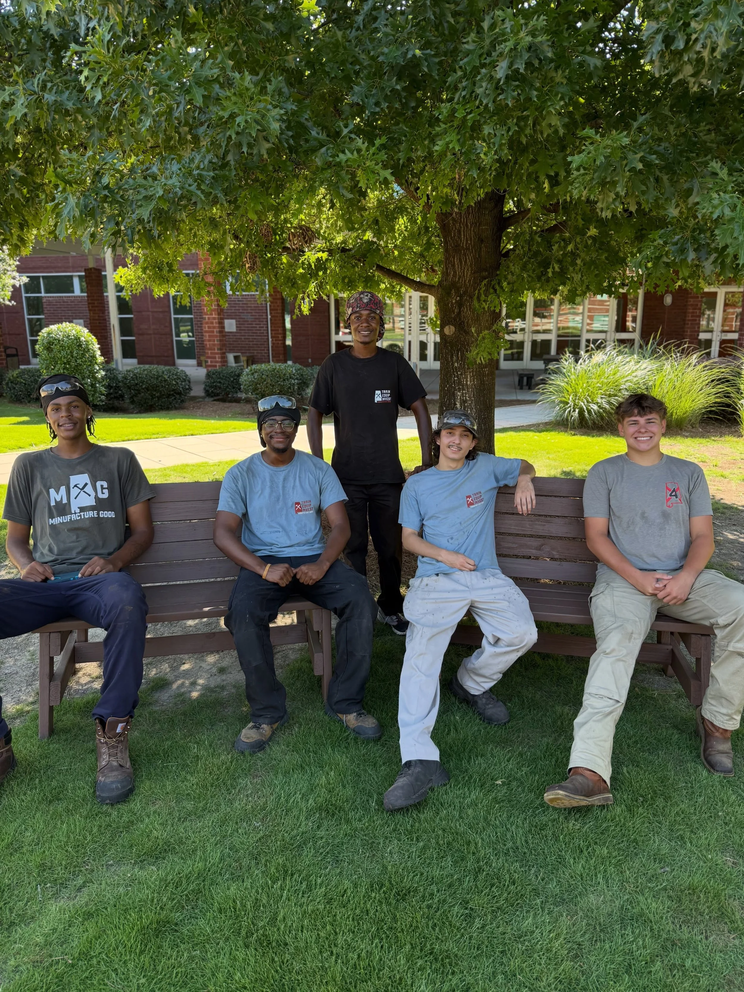 Our Charlie 2026 cohort completed a service project for Hoover High School, restoring over 10 outdoor benches for the school! Weeks later, they each received a thank you note from a considerate staff member, thanking them for their time and effort. 
