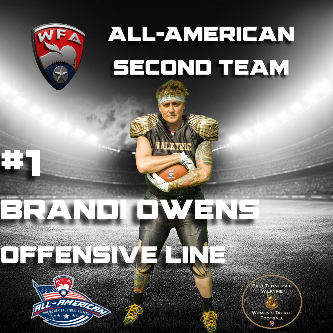 All-American Second Team, Brandi Owens, #1, Offensive Line