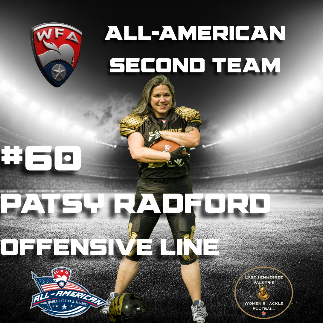 All-American Second Team, Patsy Radford, #60, Offensive Line