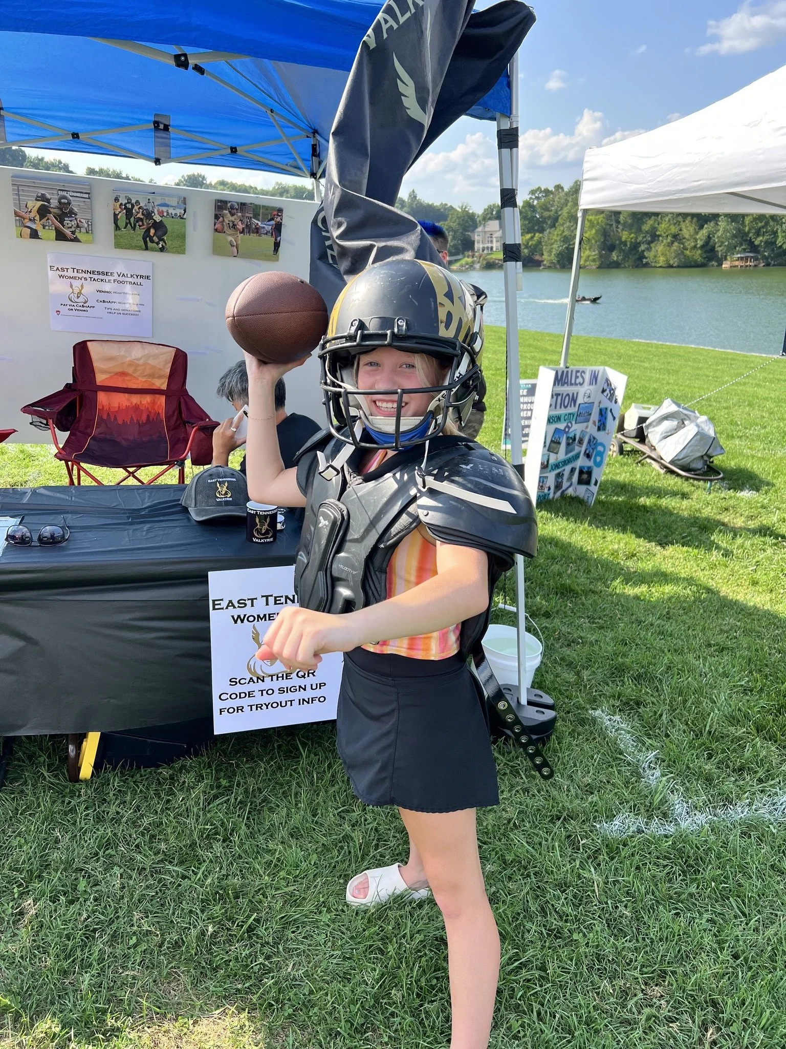 Photo of a Valkyrie young athlete during a mini-camp