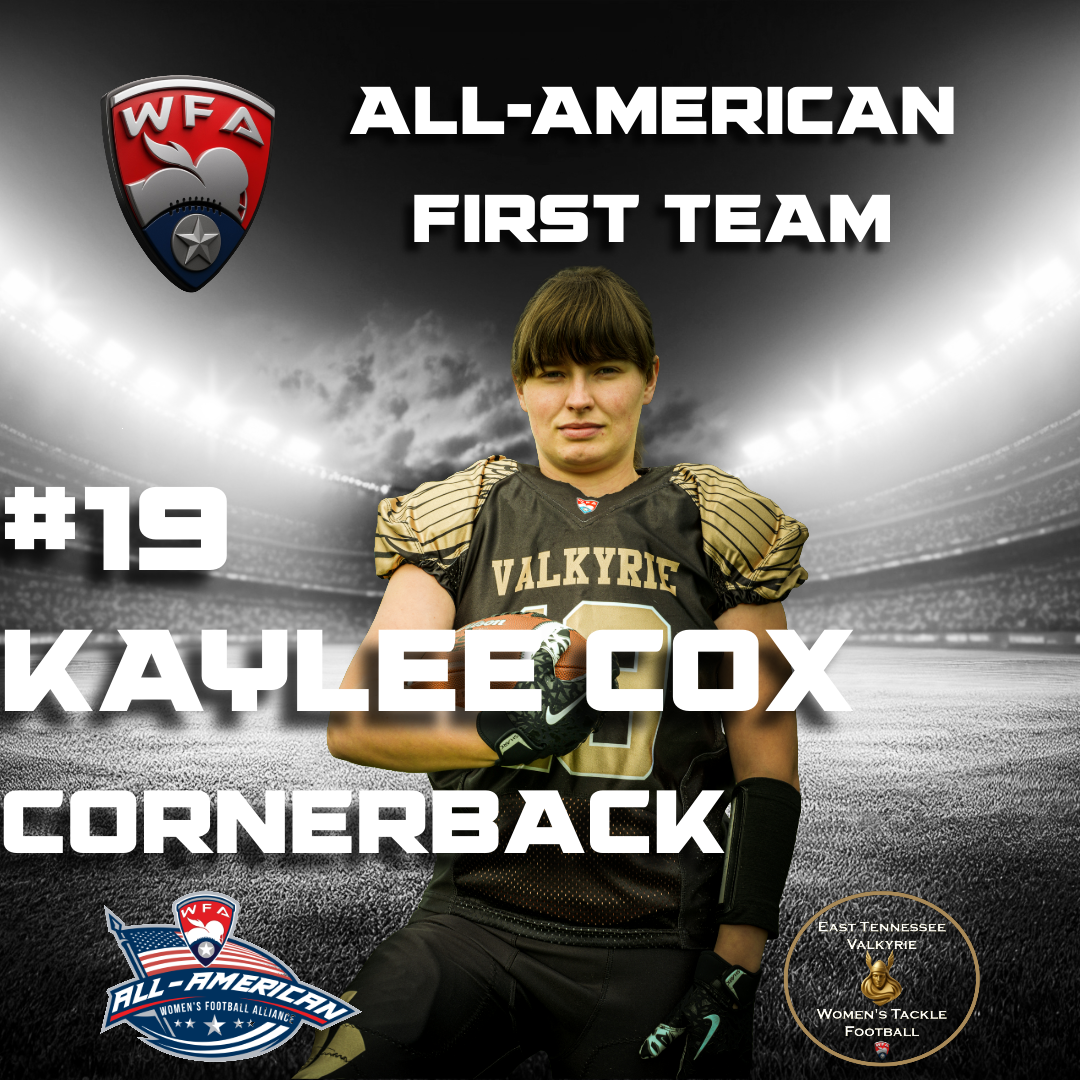 All-American First Team, Kaylee Cox, #19, Cornerback