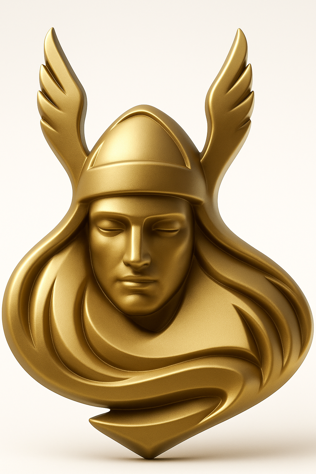 3D Valkyrie Gold on White