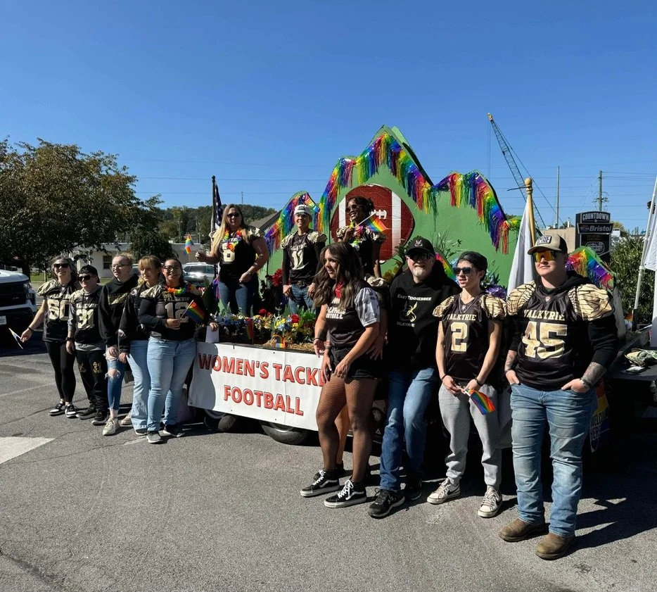 Team performing community work in festival