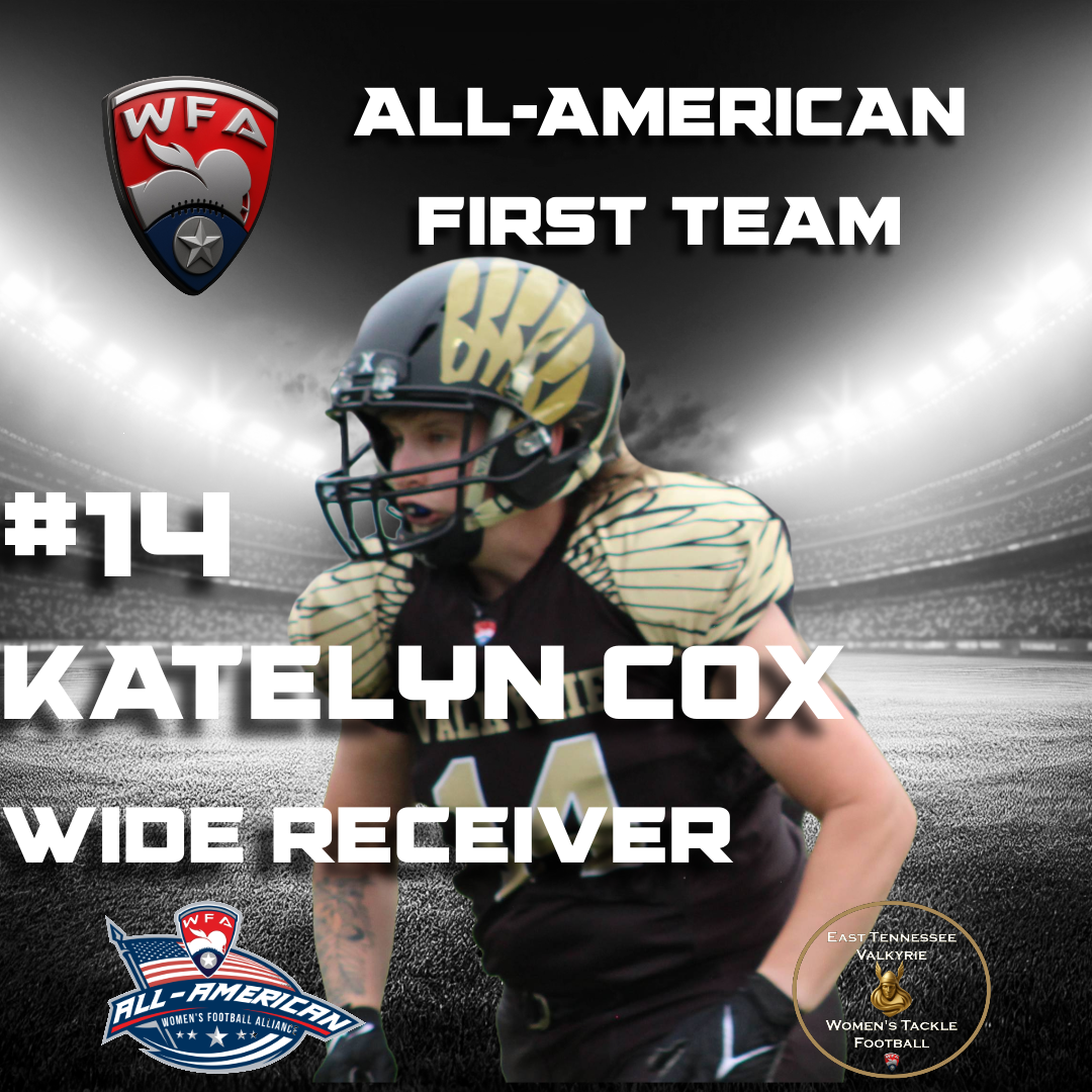All-American First Team, Katelyn Cox, #14, Wide Receiver