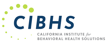 Logo of California Institute for Behavioral Health Solutions with the acronym CIBHS and a green dotted circle.