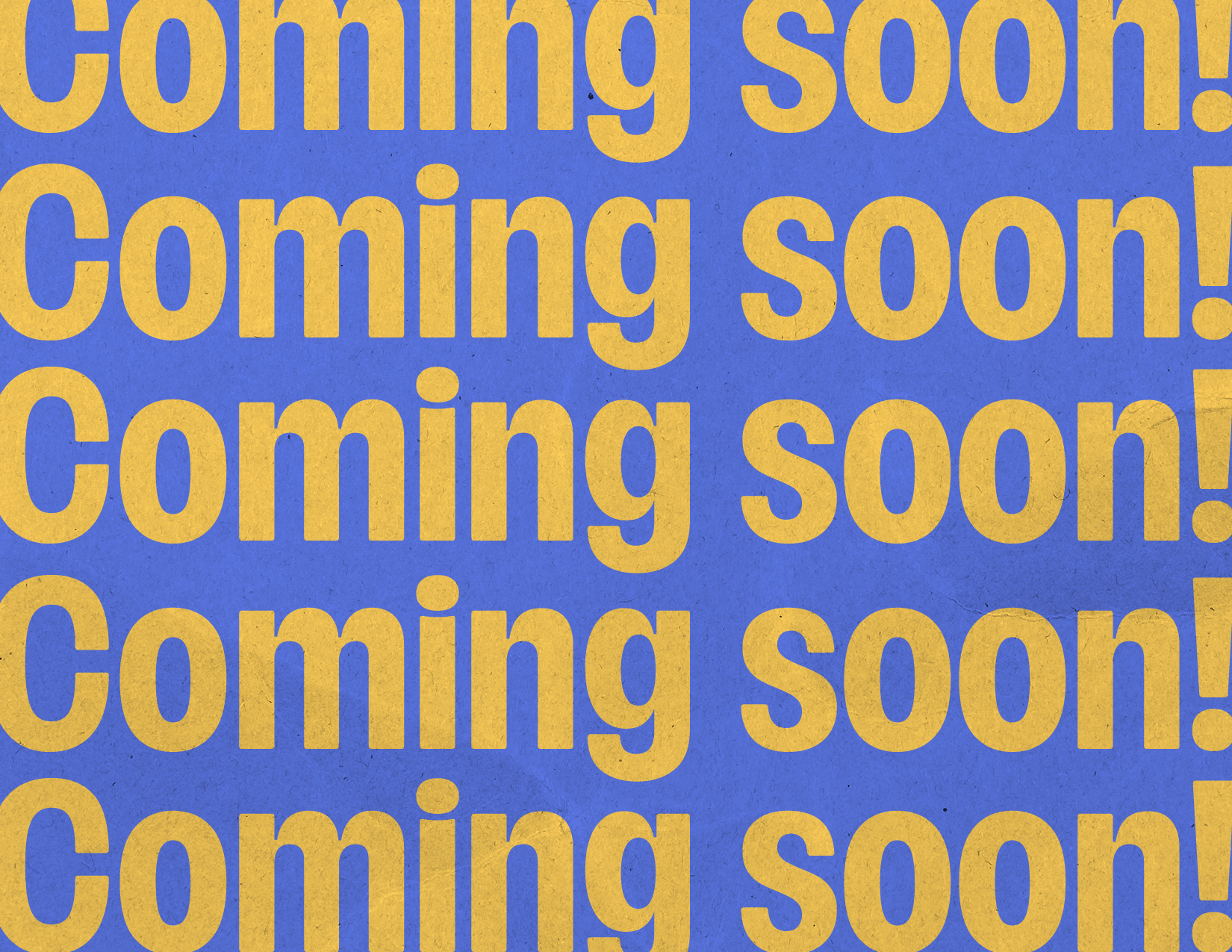 Coming Soon!