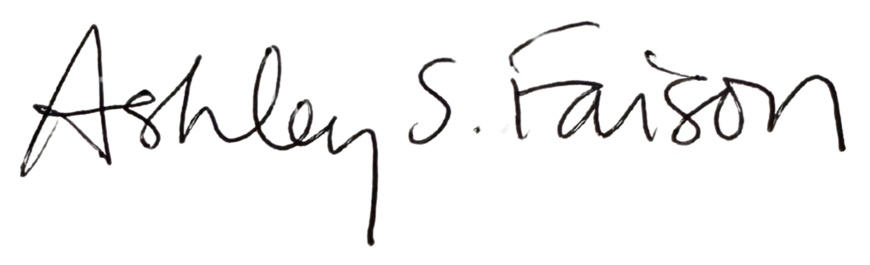 Signature of Ashley S. Thrasher in black ink on a transparent background