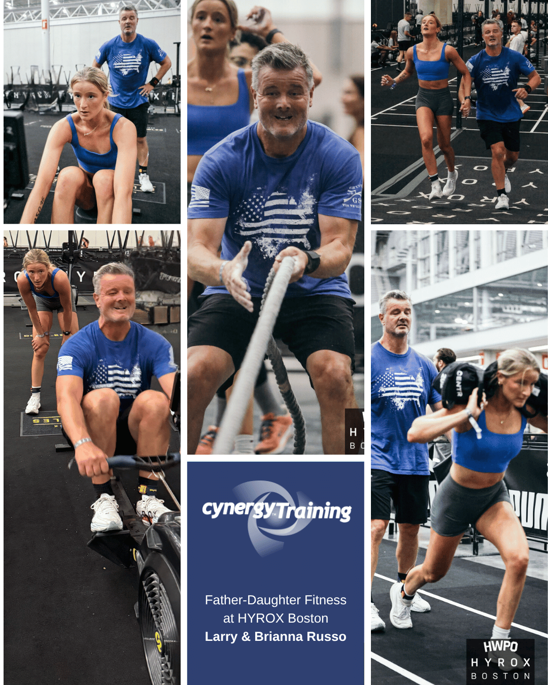 Cynergy Coach Larry Russo &amp; daughter Brianna compete at HYROX Boston 2025