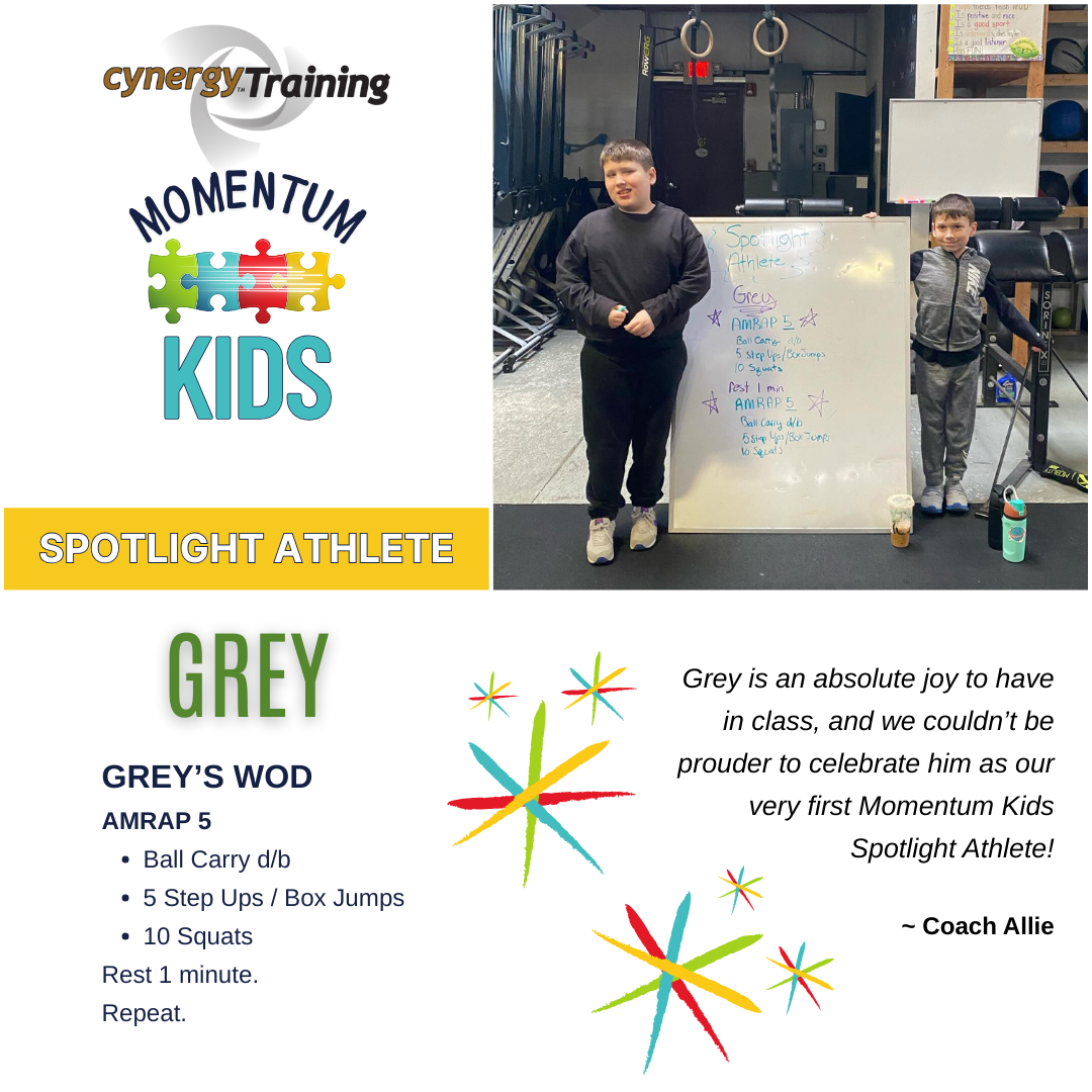 Momentum Kids Athlete Spotlight: Grey