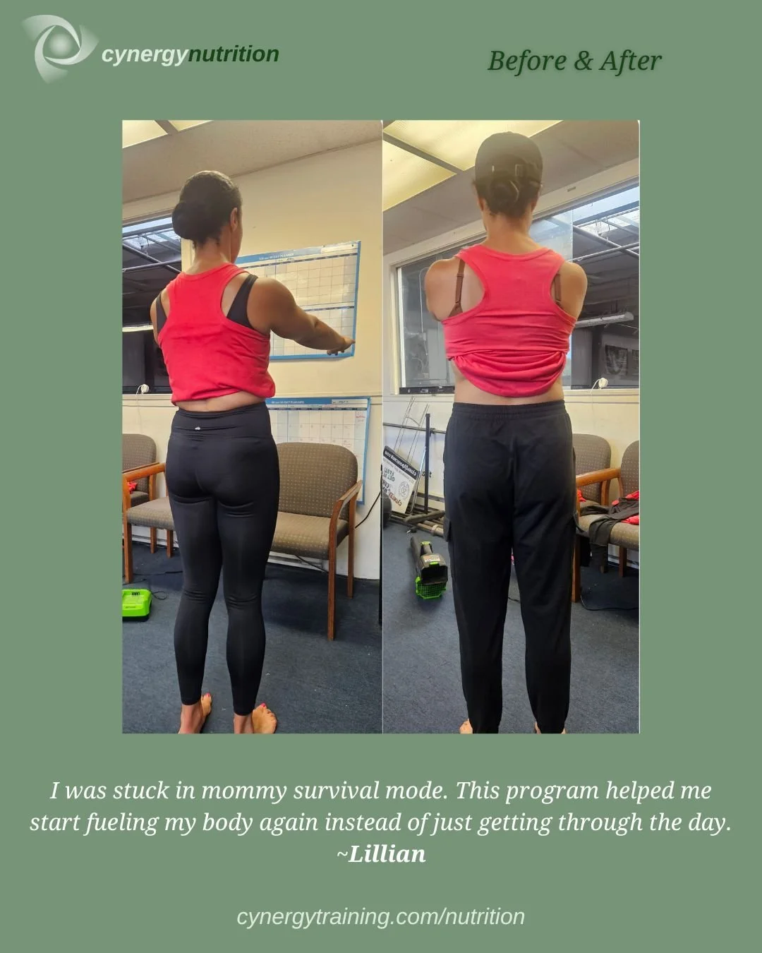 From Survival Mode to Strength: Lillian’s Cynergy Nutrition Success Story