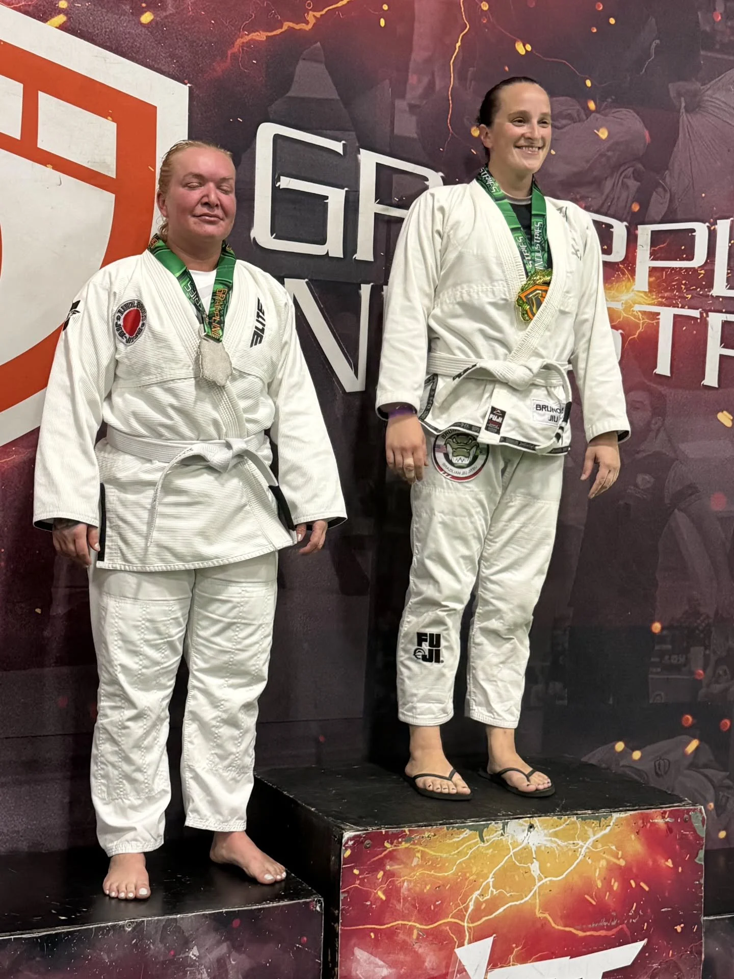 What an amazing group of athlete's we have! Congratulations Kelly, who took 1st  place in her first jujitsu match!