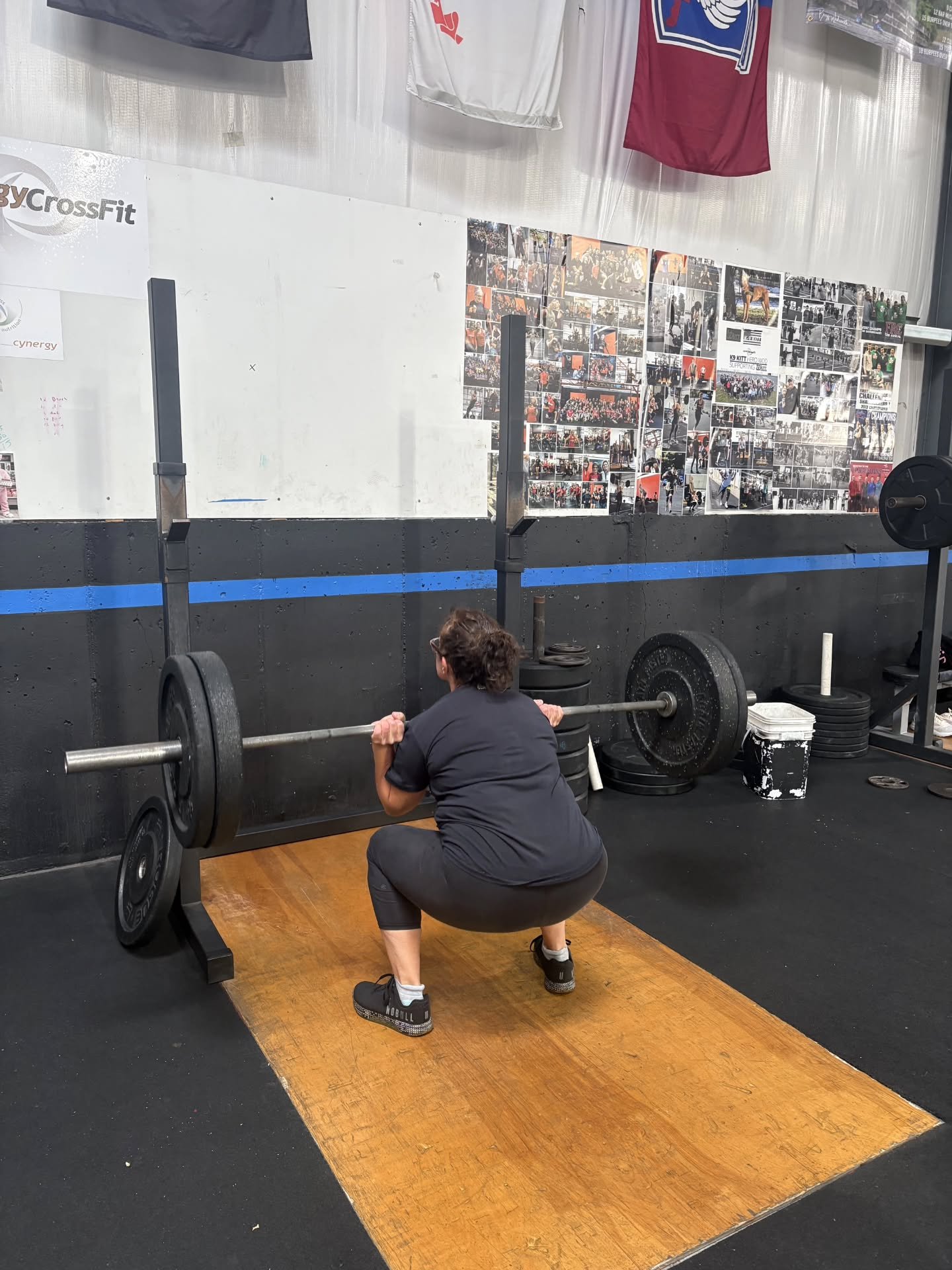 Congratulations Laura on her #15 pound PR for front squat today!