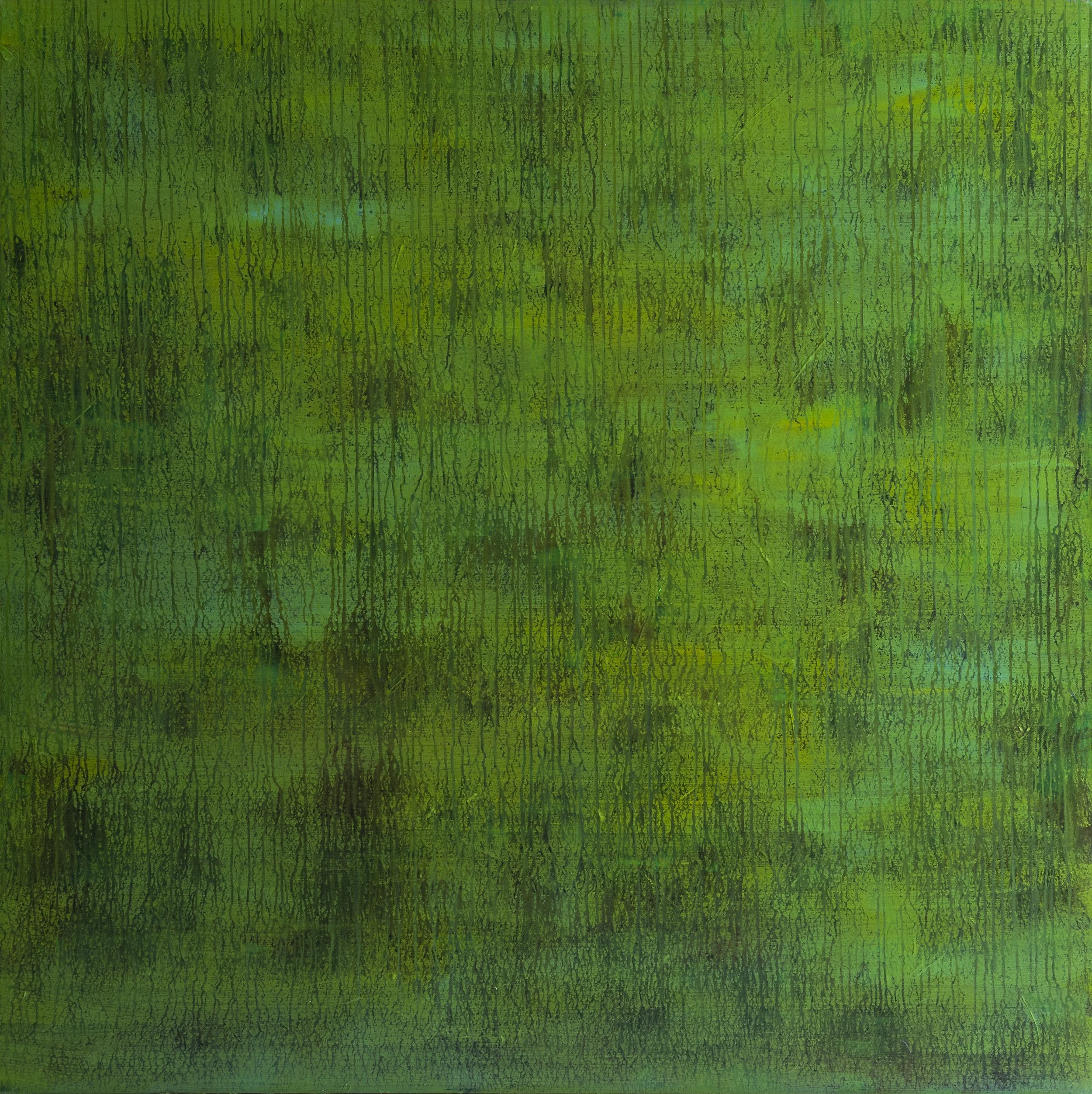 My Giverny (lost in another world) - Mixed on Canvas -  150 cm H x 150 cm W
