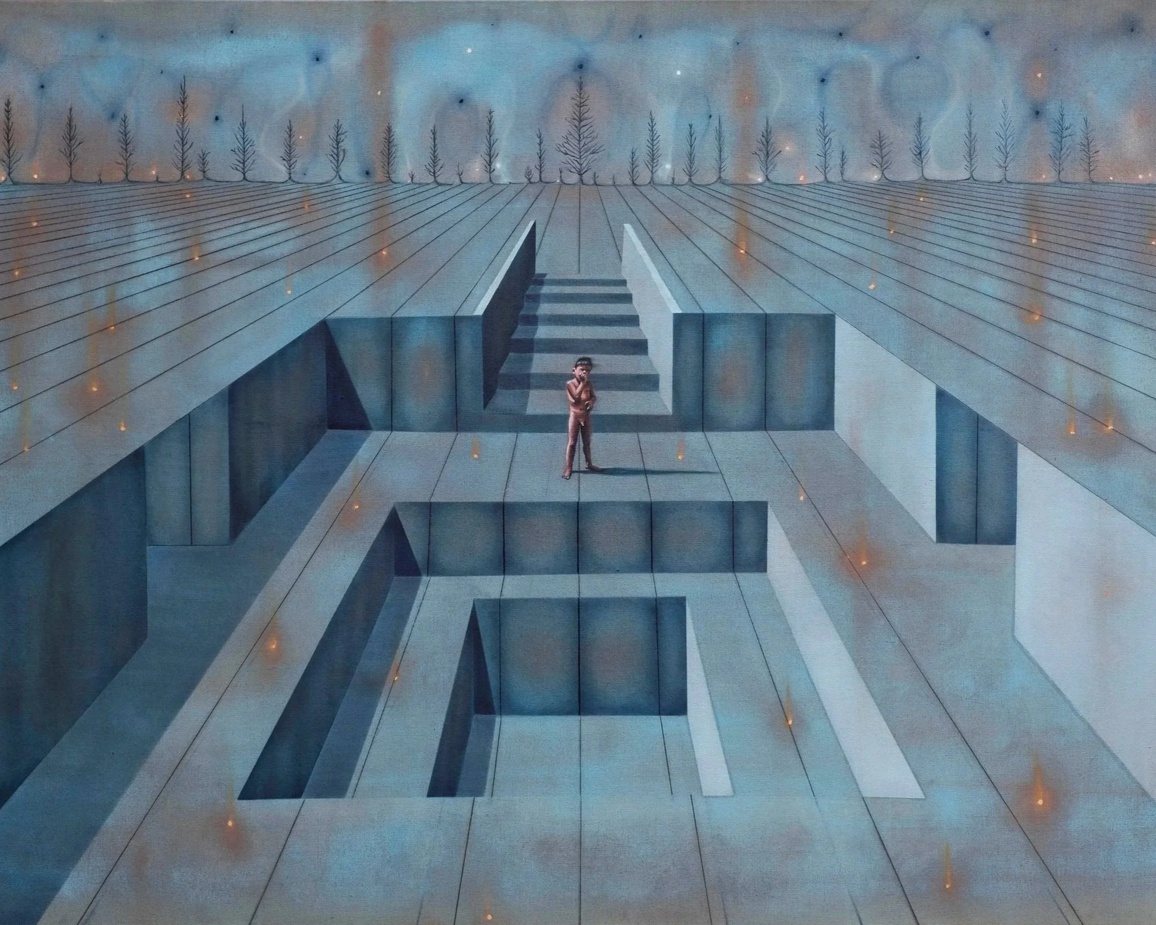 Fernando Molero contemporary painting architectural space