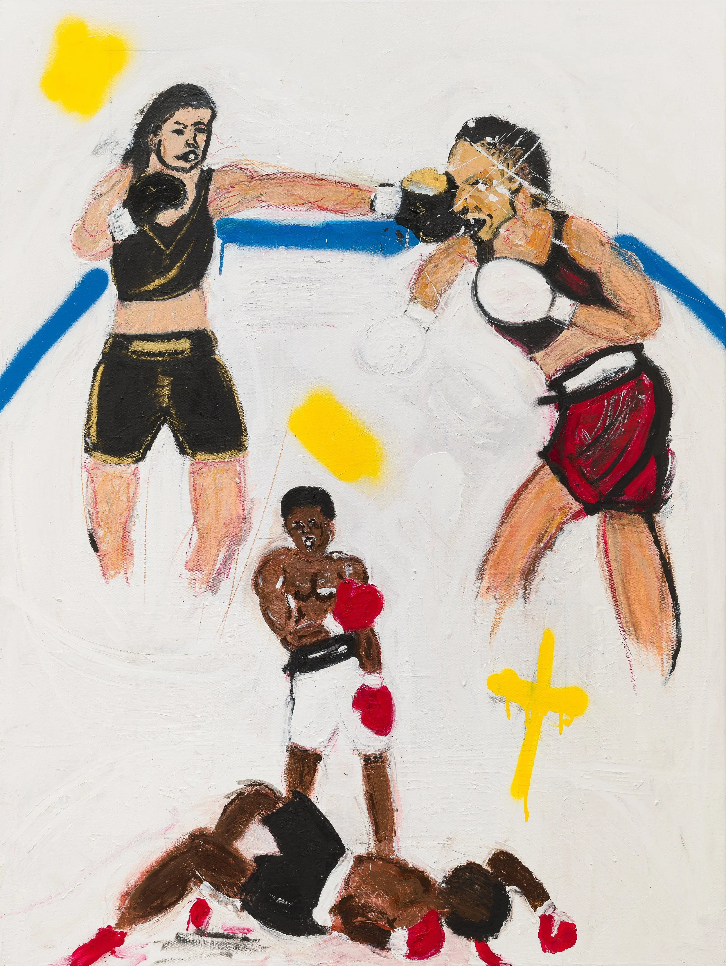 Persistence  - 120 cm H x 90 cm W - Acylic, Oil Paint, Spray Paint, Oil Pastels, Oil Stick, Marker, and Pencil on Canvas