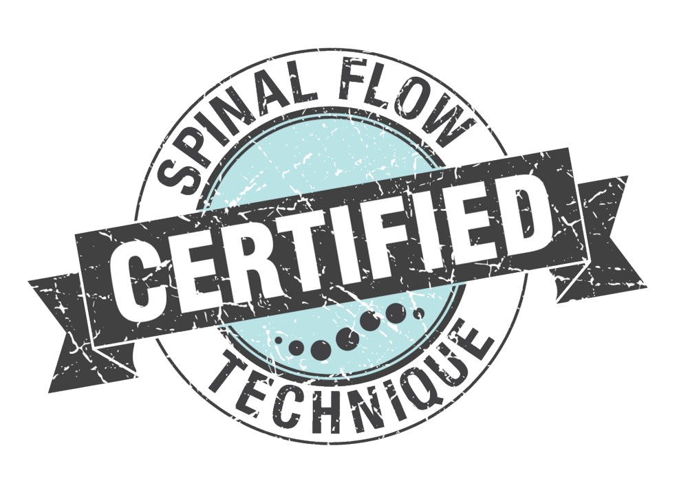 Official Certified Spinal Flow Technique practitioner seal for Aligned Within Hamilton.