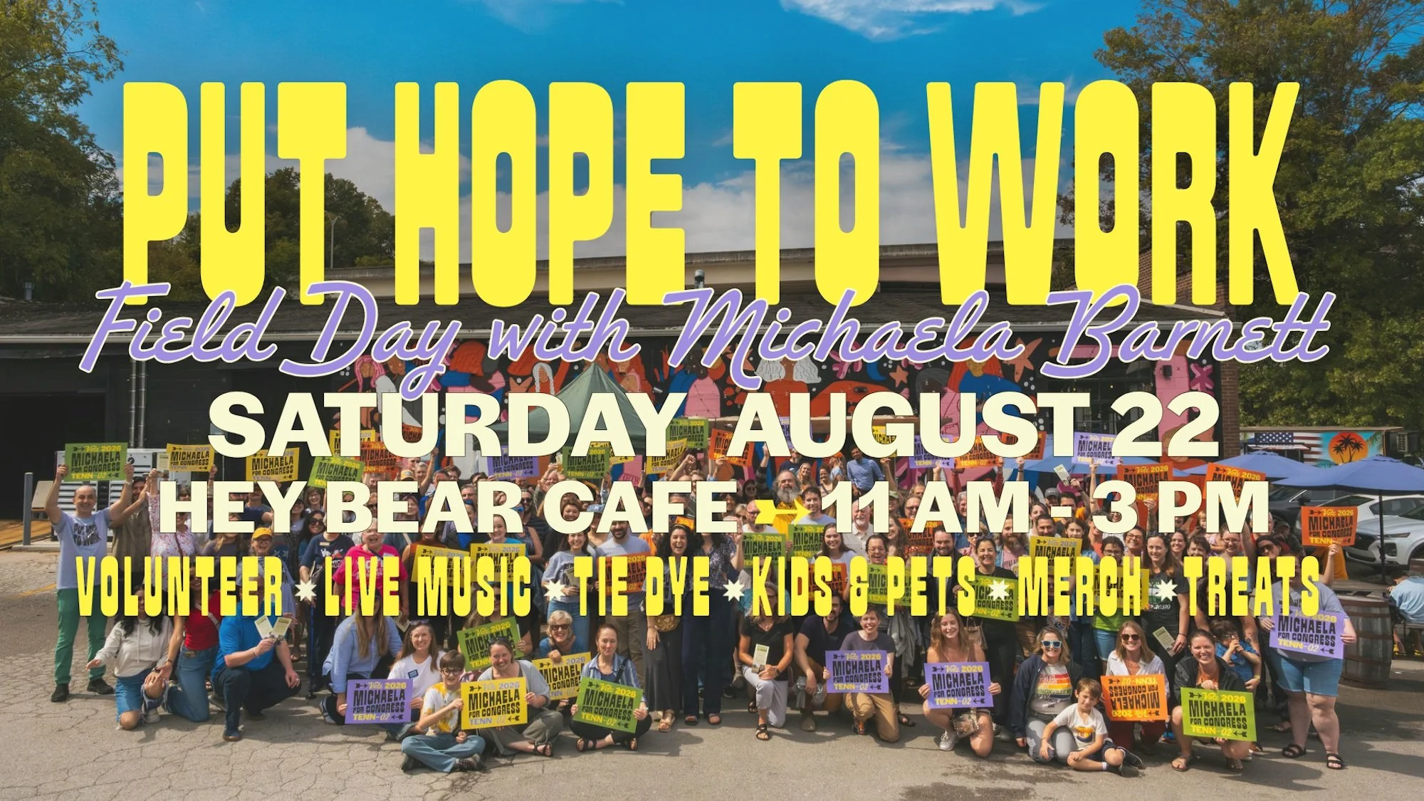 Join me, @michaelabfortennessee and others as we put hope to work this Saturday!
