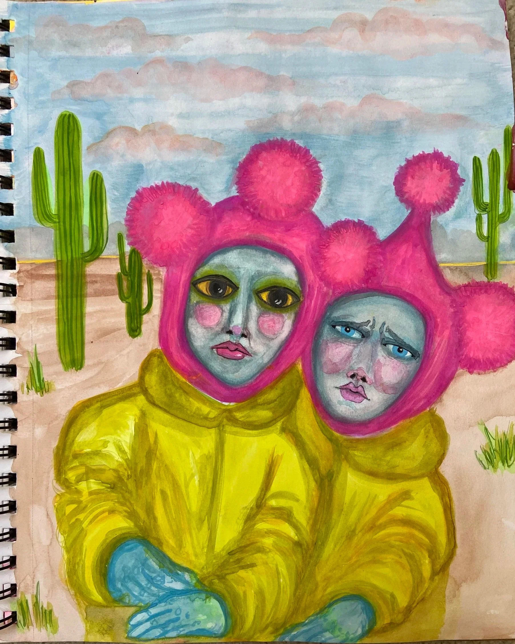 this is an adaptation of some AI slop I saw online. it's better as a watercolor made by a human.