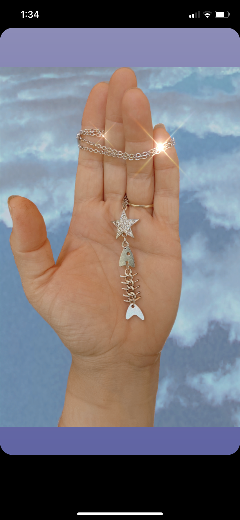 Star Fish Bones Necklace