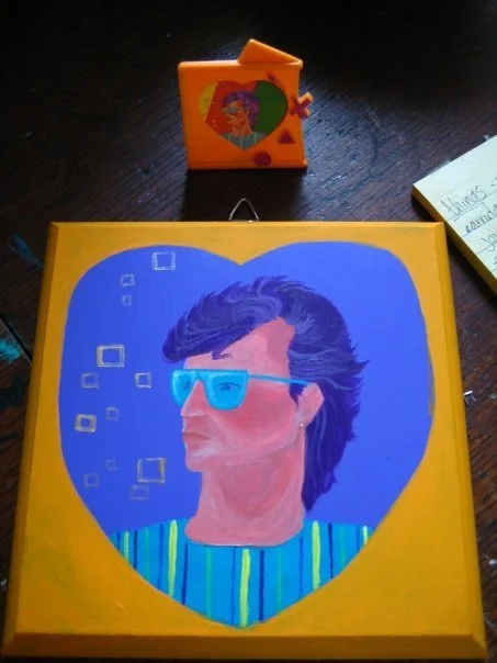 Rio Pacheco, Jem's boyfriend and the tiny picture frame I used for reference, 2009