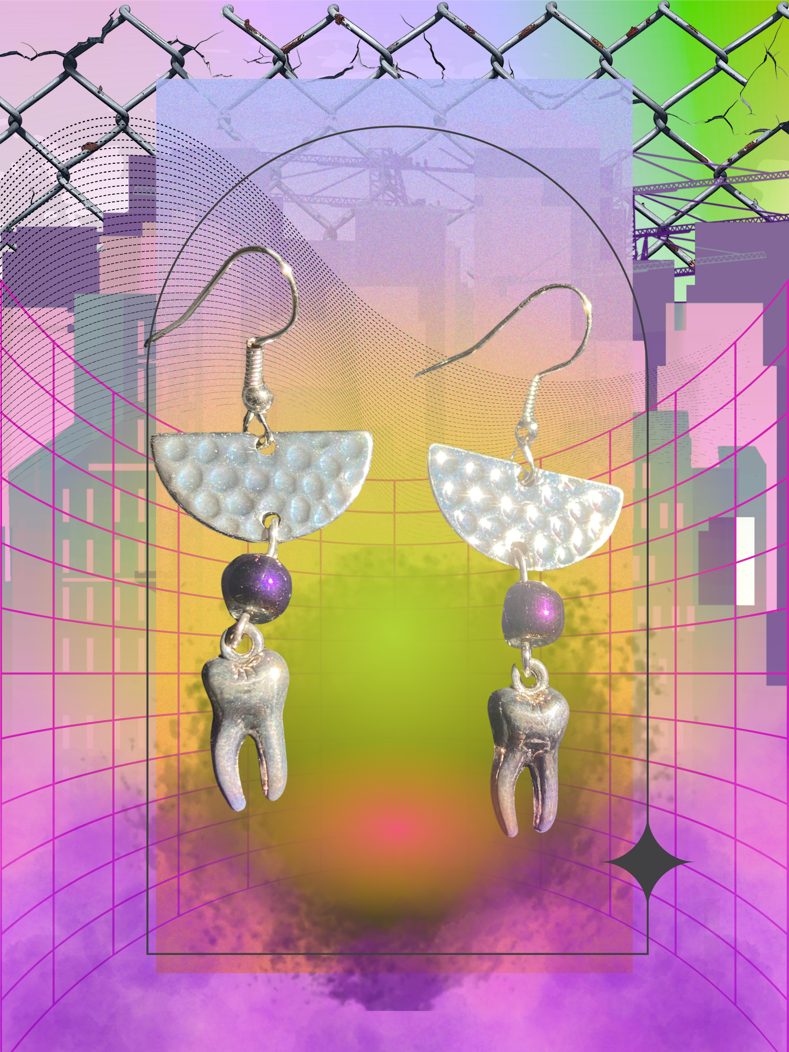 Half Moon Tooth Earrings