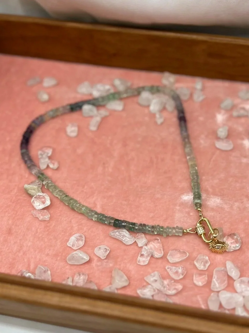 Fluorite Heishi Necklace