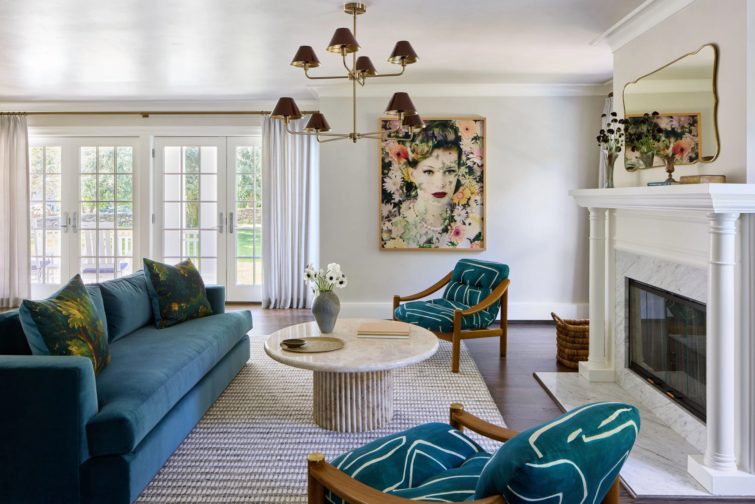 living room in a chappaqua estate