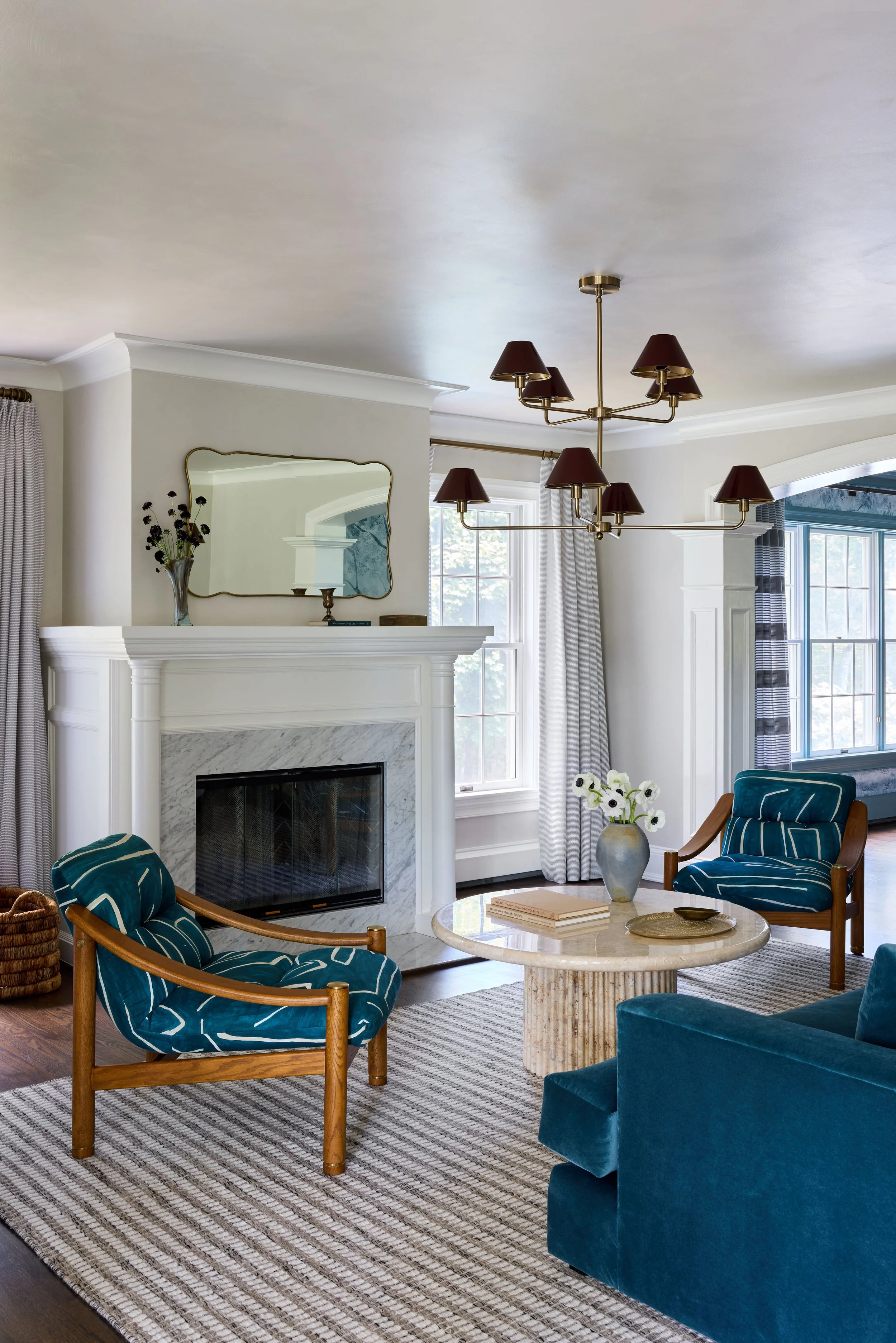 living room in a chappaqua estate