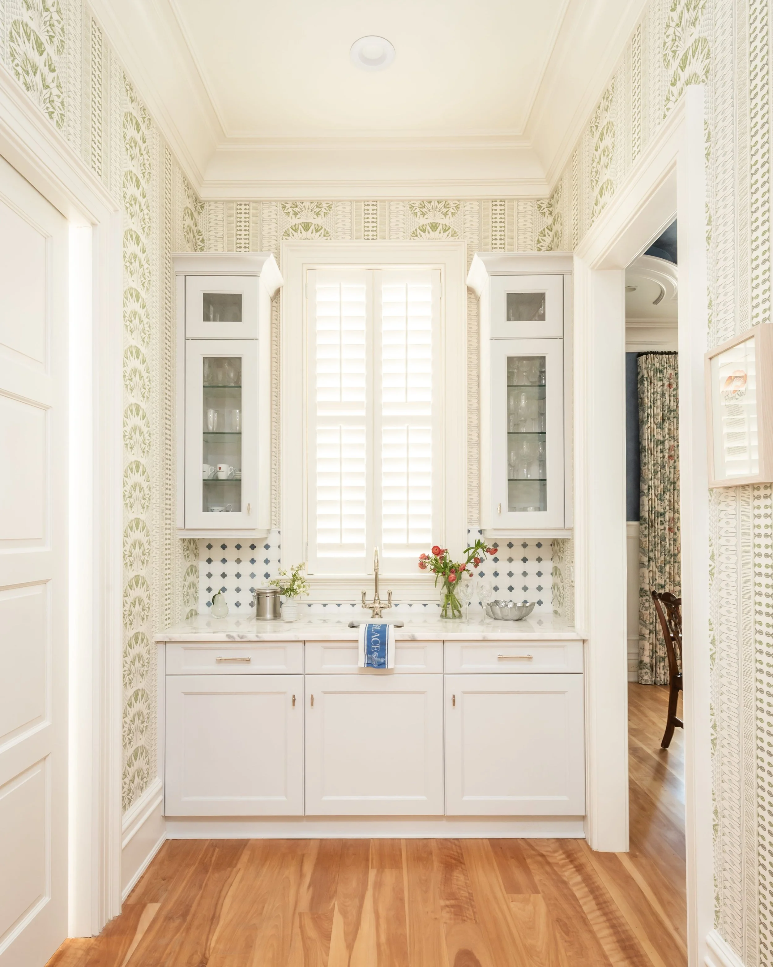 a kitchen interior design in a charleston historical home