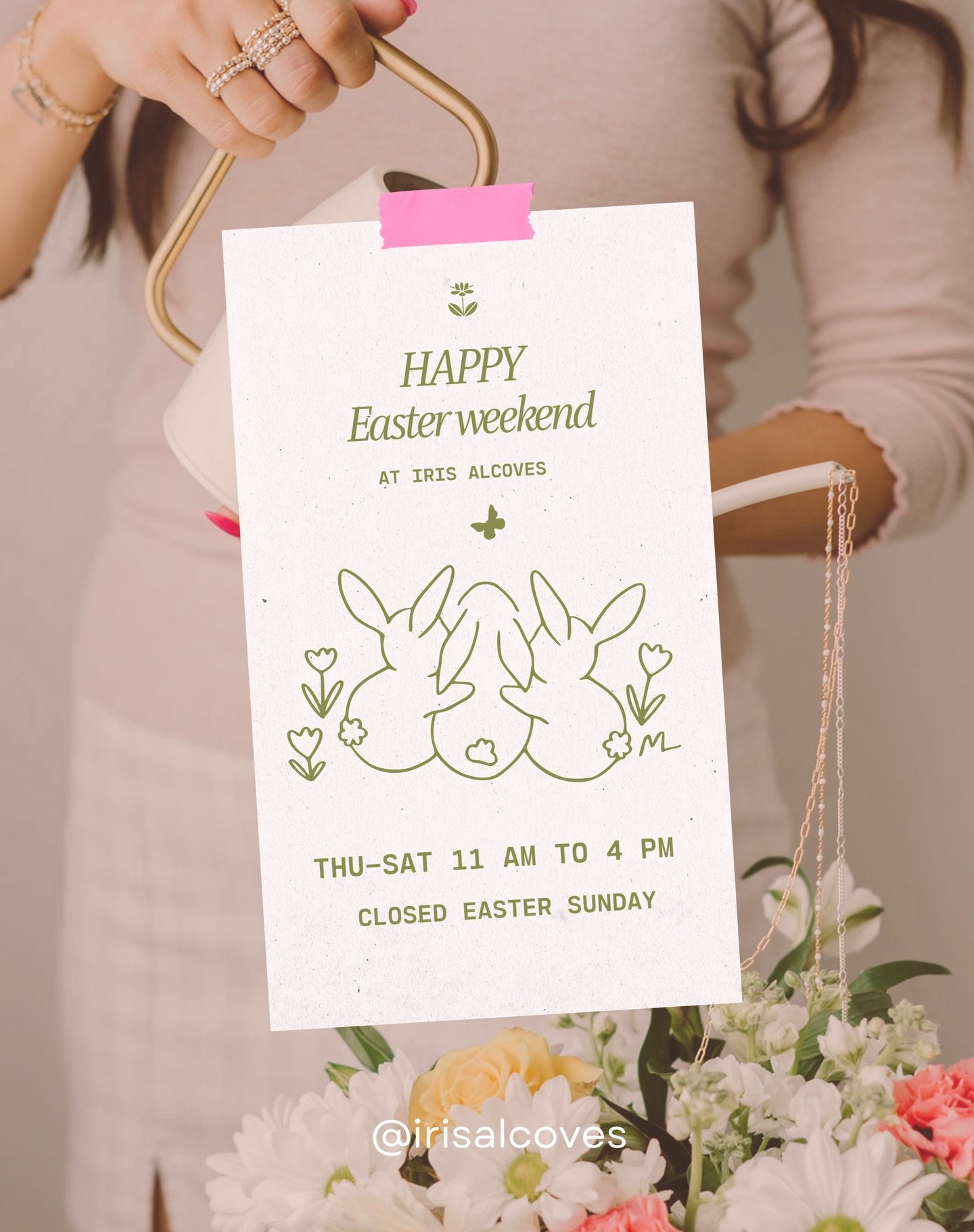 🐣 Easter weekend hours are here! 

We're open THU&ndash;SAT 11AM&ndash;4PM &amp; closed Sunday so we can  enjoy family time 🌸

PSST! it's prom weekend, Gainesville!! 👑✨ We're actually heading out to a private prom party this weekend to get some Oa